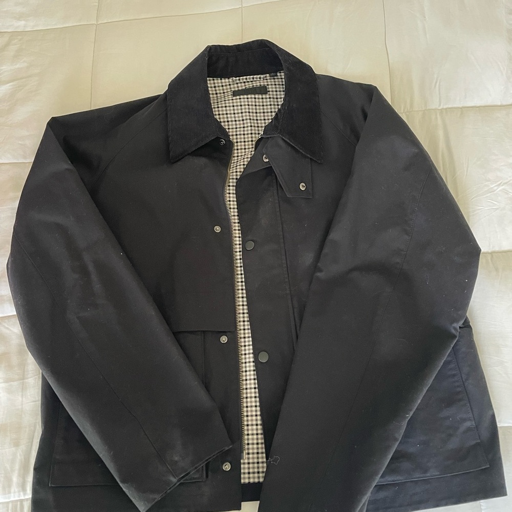 Uniqlo Men's Black Shirt Jacket